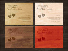 Lade das Bild in den Galerie-Viewer, Du bist alles was ich brauche-Design