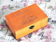 Load image into Gallery viewer, Wooden Jewelry box personalized with Winnie the Pooh quote and Winnie Eeyore and Piglet image