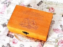 Load image into Gallery viewer, Wooden Jewelry box personalized with Winnie the Pooh quote and Winnie Eeyore and Piglet image