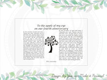 Load image into Gallery viewer, Personalized wedding gift box with wedding vows engraved, Wedding anniversary gift