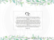 Load image into Gallery viewer, Wedding Vows Box, Personalized Wedding Keepsake Box, Gift For The Couple