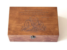 Load image into Gallery viewer, Wooden Jewelry box personalized with Winnie the Pooh quote and Winnie Eeyore and Piglet image