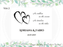 Load image into Gallery viewer, Wedding keepsake box for wedding mementos storage, Personalized wooden box gift for the couple