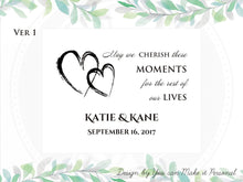 Load image into Gallery viewer, Wedding keepsake box for wedding mementos storage, Personalized wooden box gift for the couple