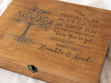 Load image into Gallery viewer, Custom verse on memory box, Personalized wood box with text and image on demand
