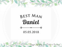 Lade das Bild in den Galerie-Viewer, Bräutigam Geschenkbox, Beste Männer Geschenk, Personalisierte Hochzeitsbox, Hochzeits-Erinnerungsbox, personalisierte Holzbox, individuell gravierte Box