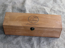 Load image into Gallery viewer, Custom Engraved Wine Box, Personalized Wine Box, Couple Anniversary Gift