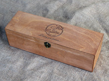 Load image into Gallery viewer, Custom Engraved Wine Box, Personalized Wine Box, Couple Anniversary Gift