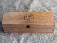 Load image into Gallery viewer, Custom Engraved Wine Box, Personalized Wine Box, Couple Anniversary Gift