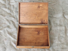 Load image into Gallery viewer, Wedding photos storage box, Personalized wedding memory wood box