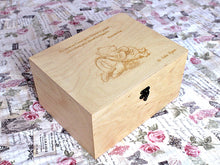Load image into Gallery viewer, Winnie the pooh quote on a wooden box, Memory box with Pooh saying, Etched verse on box