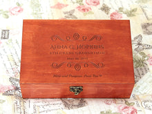 Load image into Gallery viewer, Graduation gift box, Personalized wood box for girls and boys on graduation
