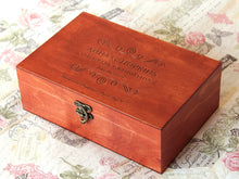 Load image into Gallery viewer, Graduation gift box, Personalized wood box for girls and boys on graduation