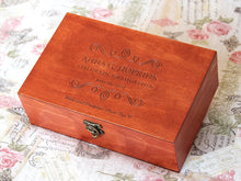 Load image into Gallery viewer, Graduation gift box, Personalized wood box for girls and boys on graduation