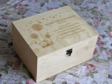 Load image into Gallery viewer, Personalized wooden box with Winnie the Pooh verse, Custom keepsake gift box for girls and boys