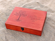 Load image into Gallery viewer, Wedding Anniversary gift, Personalized memory box, Gift for him