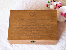 Load image into Gallery viewer, Wedding Vows Box, Personalized Wedding Keepsake Box, Gift For The Couple
