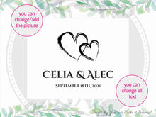 Lade das Bild in den Galerie-Viewer, Rustikale Erinnerungsbox für Hochzeitsgeschenk, Hochzeitserinnerungs-Holzbox