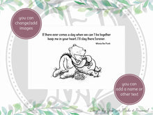 Load image into Gallery viewer, Custom Winnie the pooh quote engraved on wood box, Custom saying on memory box, Personalized keepsake box