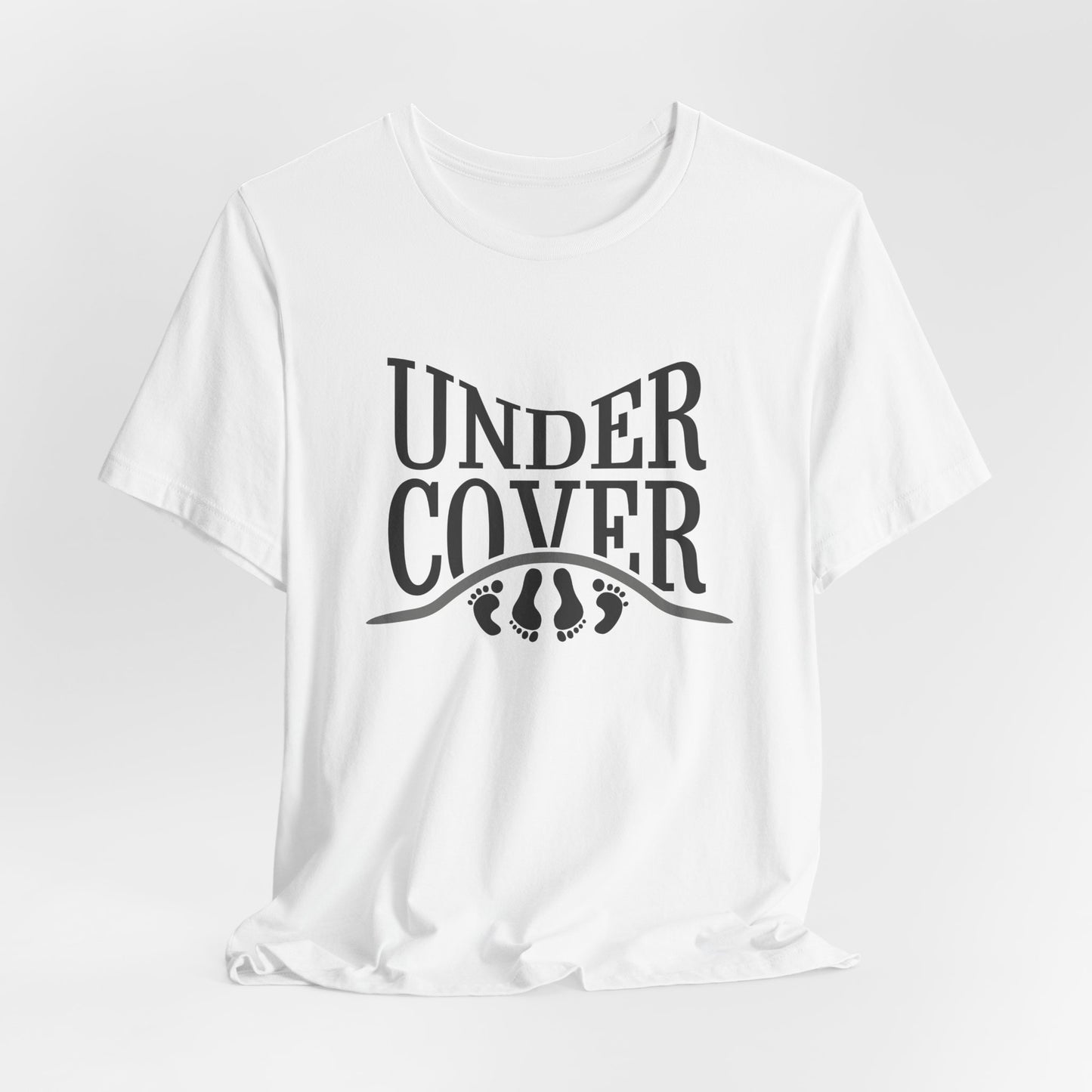 Personalizable T-Shirt Funny "Under Cover" design, Custom gift for him