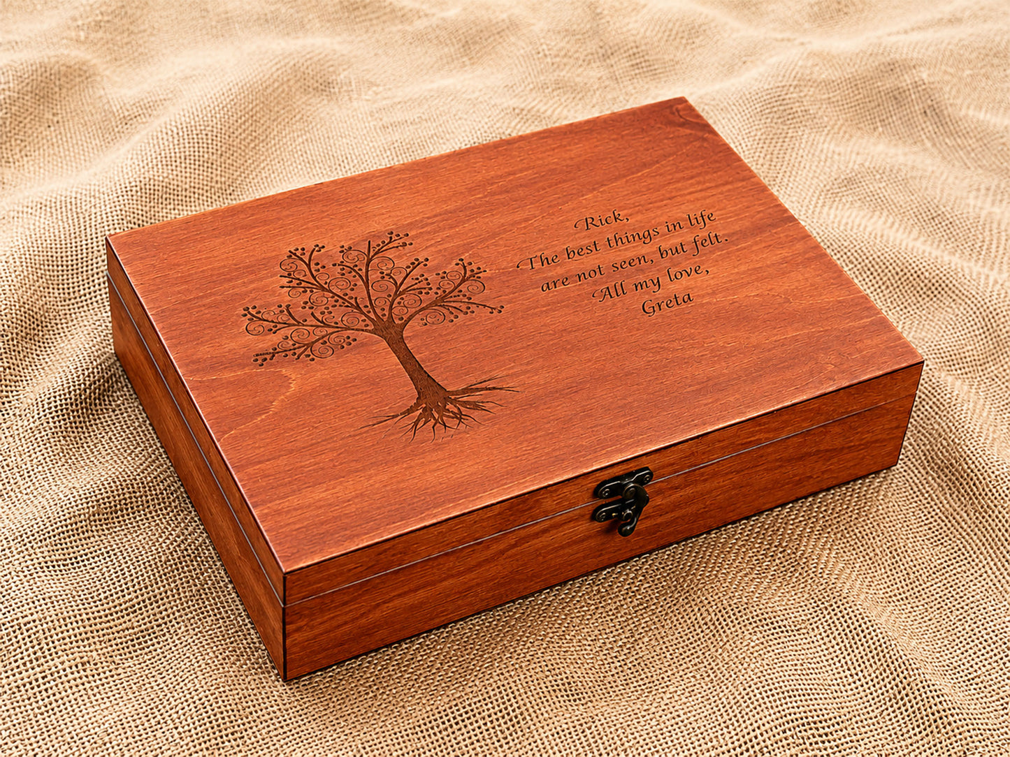 Hochzeitstagsgeschenk, Personalisierte Erinnerungsbox, Geschenk für ihn
