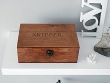 Load image into Gallery viewer, Personalized wooden box with engraved name, Custom keepsake box, Personalized pet urn
