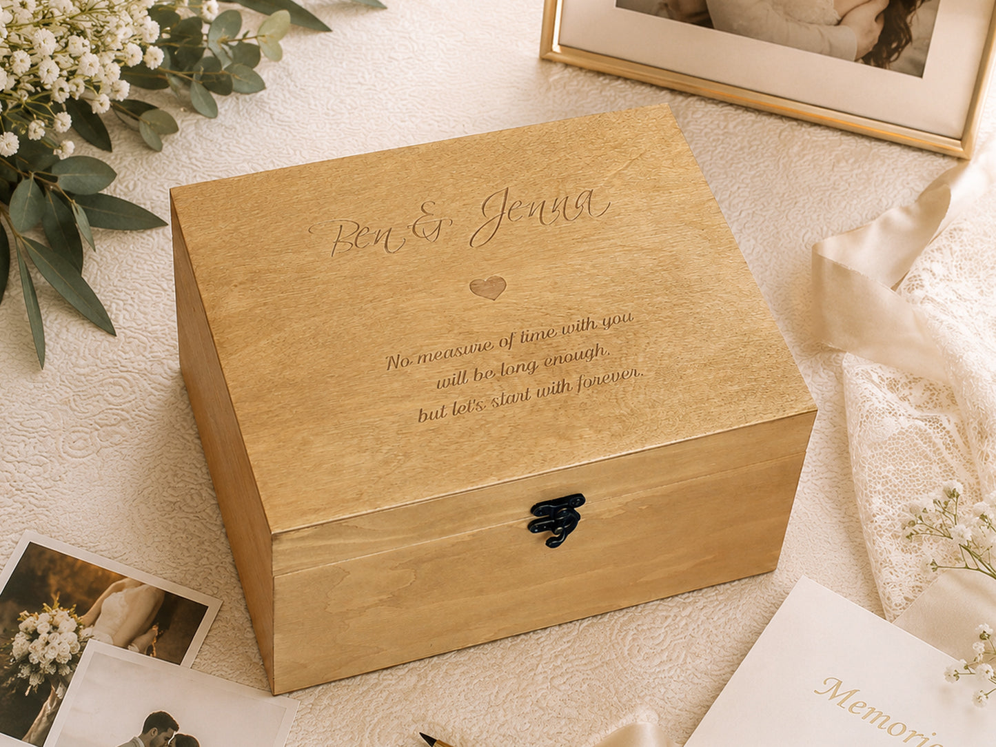 Custom Wedding Keepsake Box