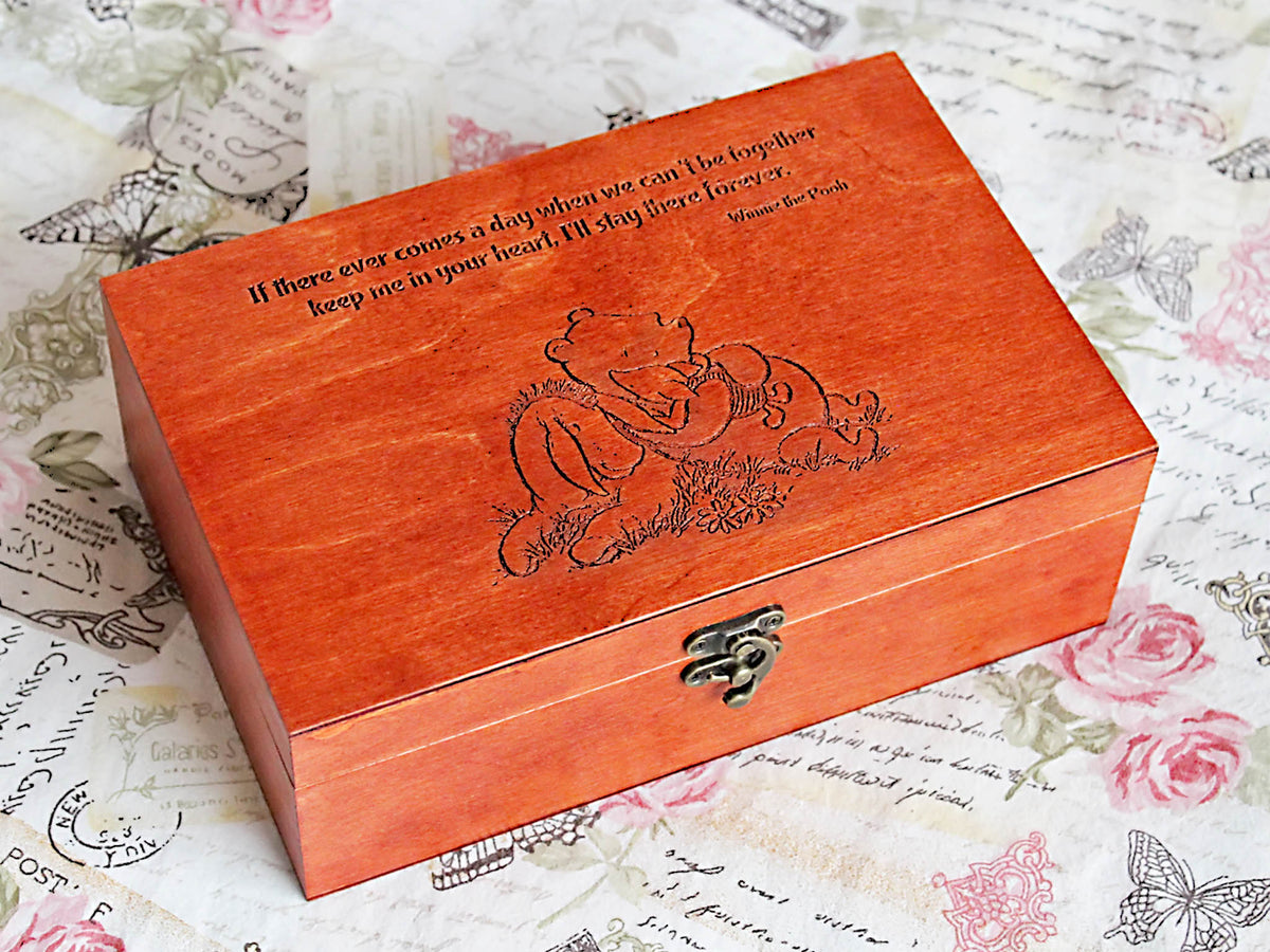 Winnie the Pooh personalized gift box for a partner best friend or someone special