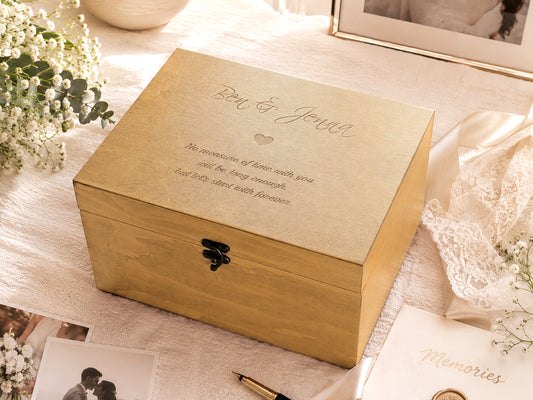Custom Wedding Keepsake Box