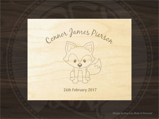 Cute Fox Drawing Design