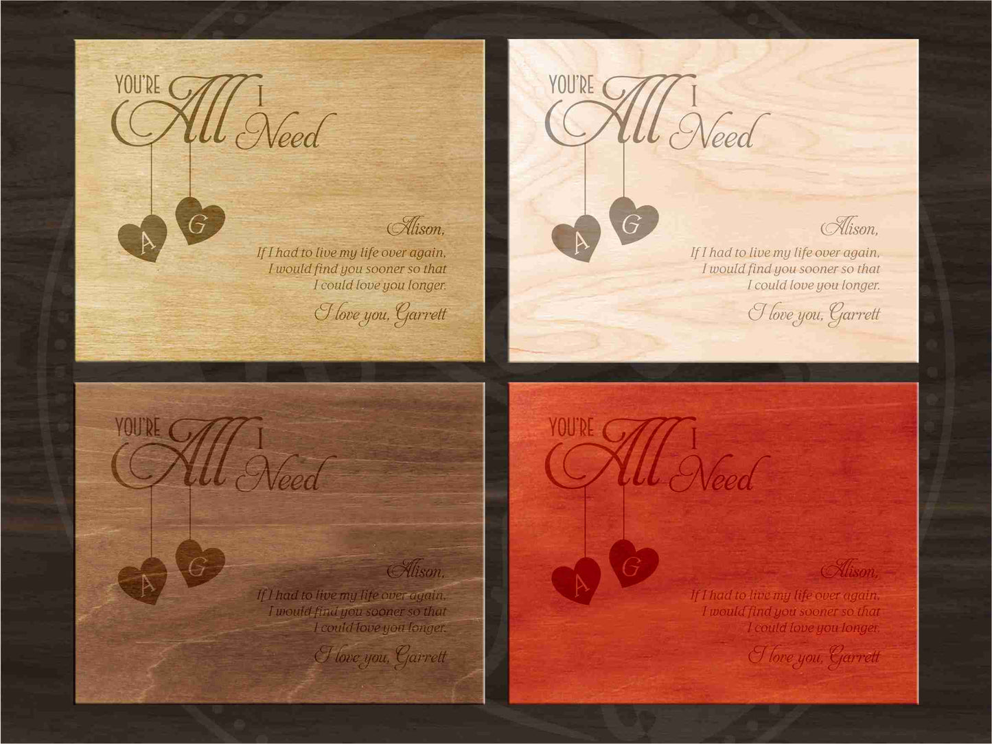 Du bist alles was ich brauche-Design