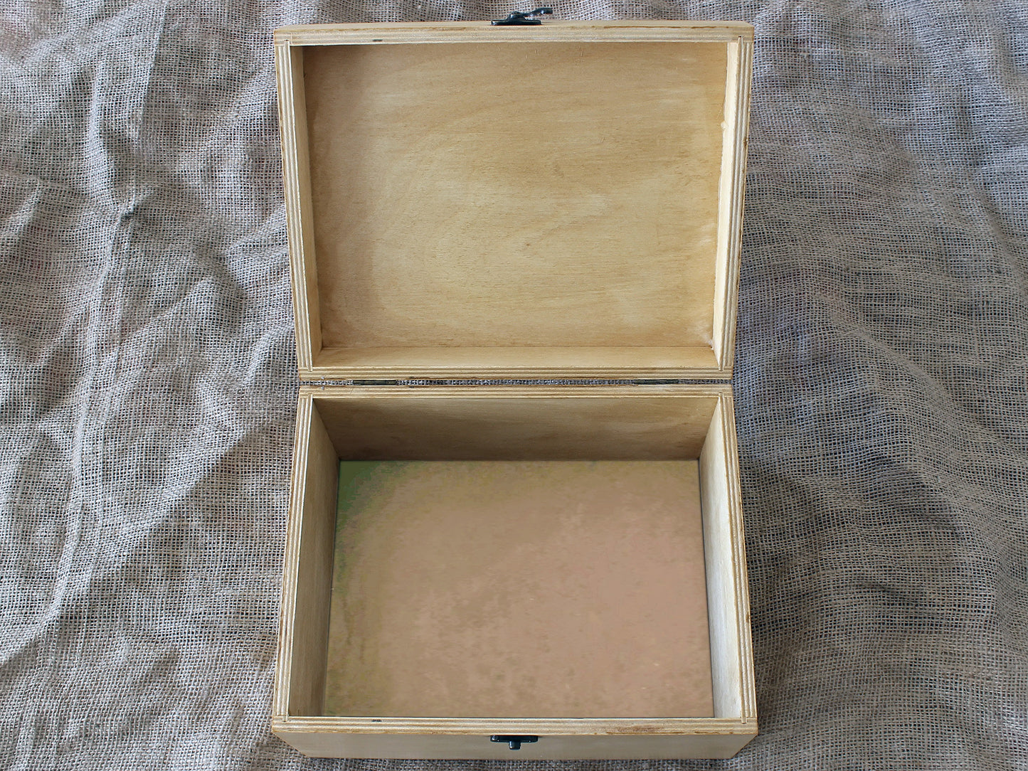 Custom engraved wooden memory box with personalized nautical design