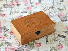 Load image into Gallery viewer, Personalized jewelry box, Custom engraved memory box, Treasure box
