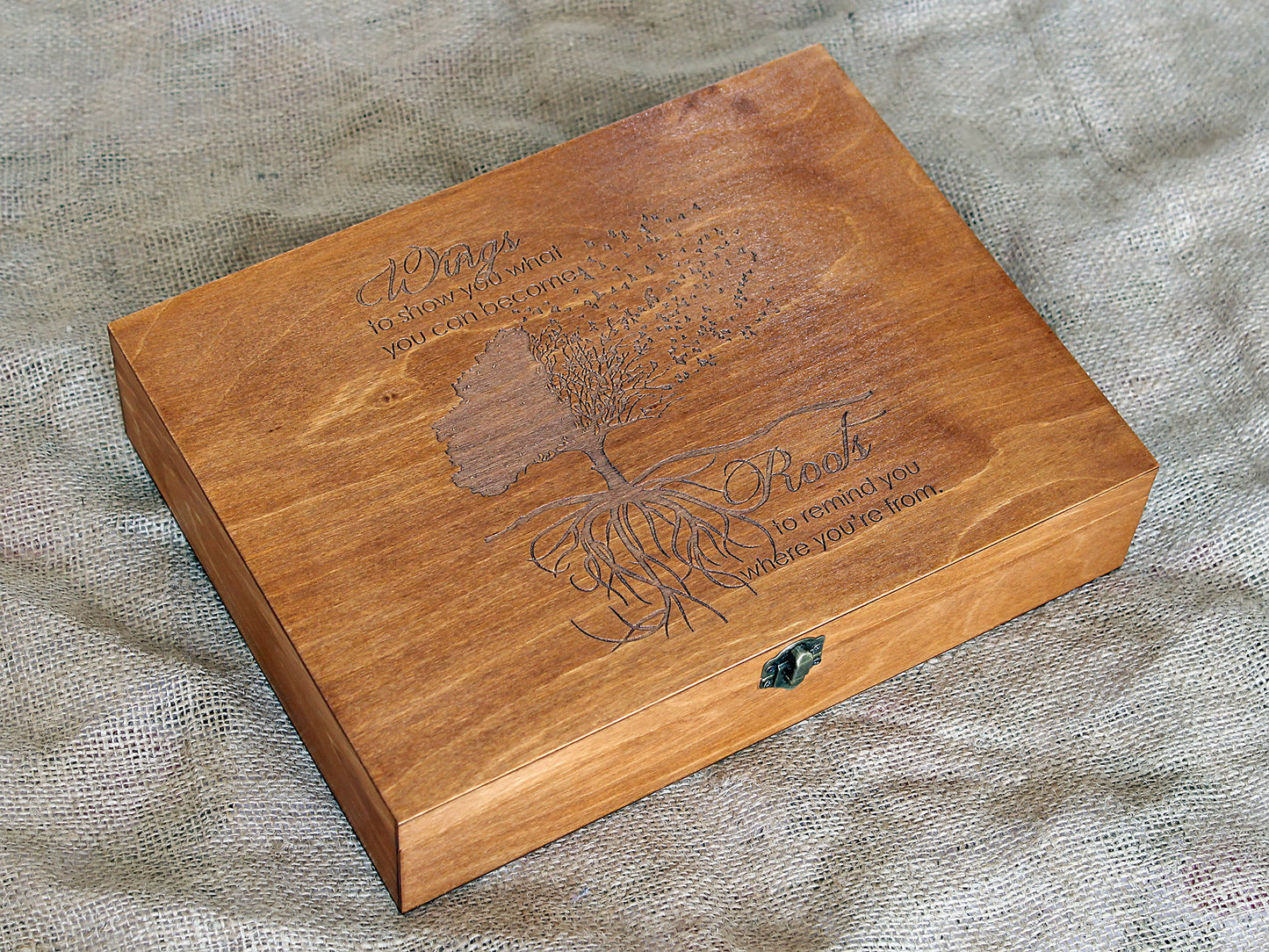 Personalized memory box, Keepsake box, Custom quote memory box, Custom engraved box, Personalized keepsake box