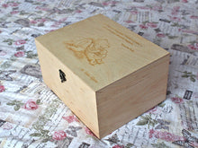 Load image into Gallery viewer, Winnie the pooh quote on a wooden box, Memory box with Pooh saying, Etched verse on box
