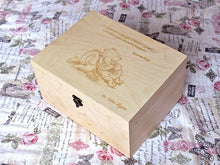 Load image into Gallery viewer, Winnie the pooh quote on a wooden box, Memory box with Pooh saying, Etched verse on box
