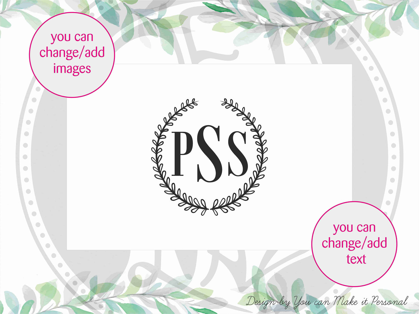 Caja de madera con monograma personalizado, joyero con monograma