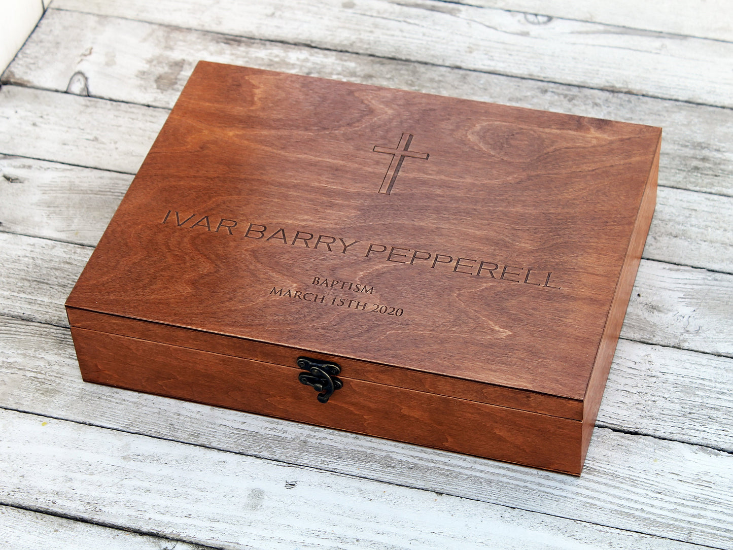 Personalized Baptism Memory Box, Baptism Gift, Keepsake box, Custom Eengraved Box, Personalized Keepsake Box