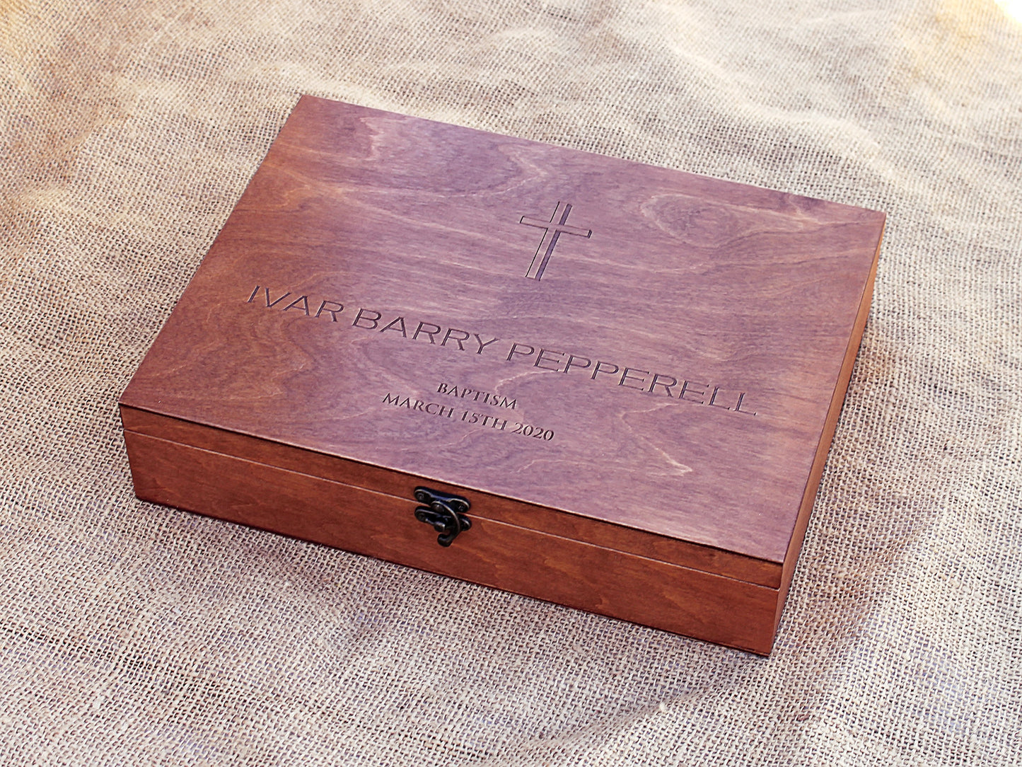 Personalized Baptism Memory Box, Baptism Gift, Keepsake box, Custom Eengraved Box, Personalized Keepsake Box