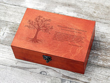 Load image into Gallery viewer, Personalized baptism gift memory box, Custom bible verse on wooden box
