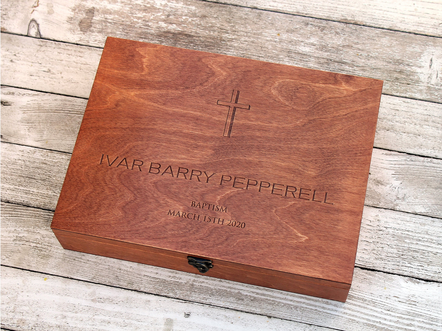 Personalized Baptism Memory Box, Baptism Gift, Keepsake box, Custom Eengraved Box, Personalized Keepsake Box