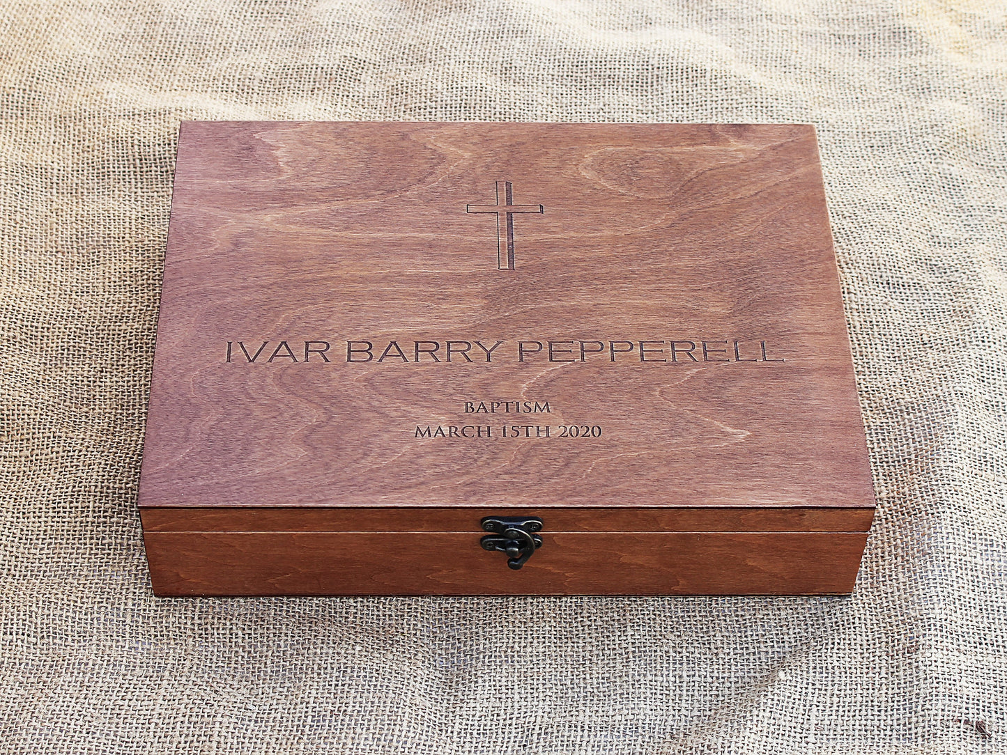 Personalized Baptism Memory Box, Baptism Gift, Keepsake box, Custom Eengraved Box, Personalized Keepsake Box