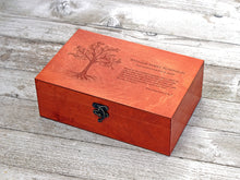 Load image into Gallery viewer, Personalized baptism gift memory box, Custom bible verse on wooden box
