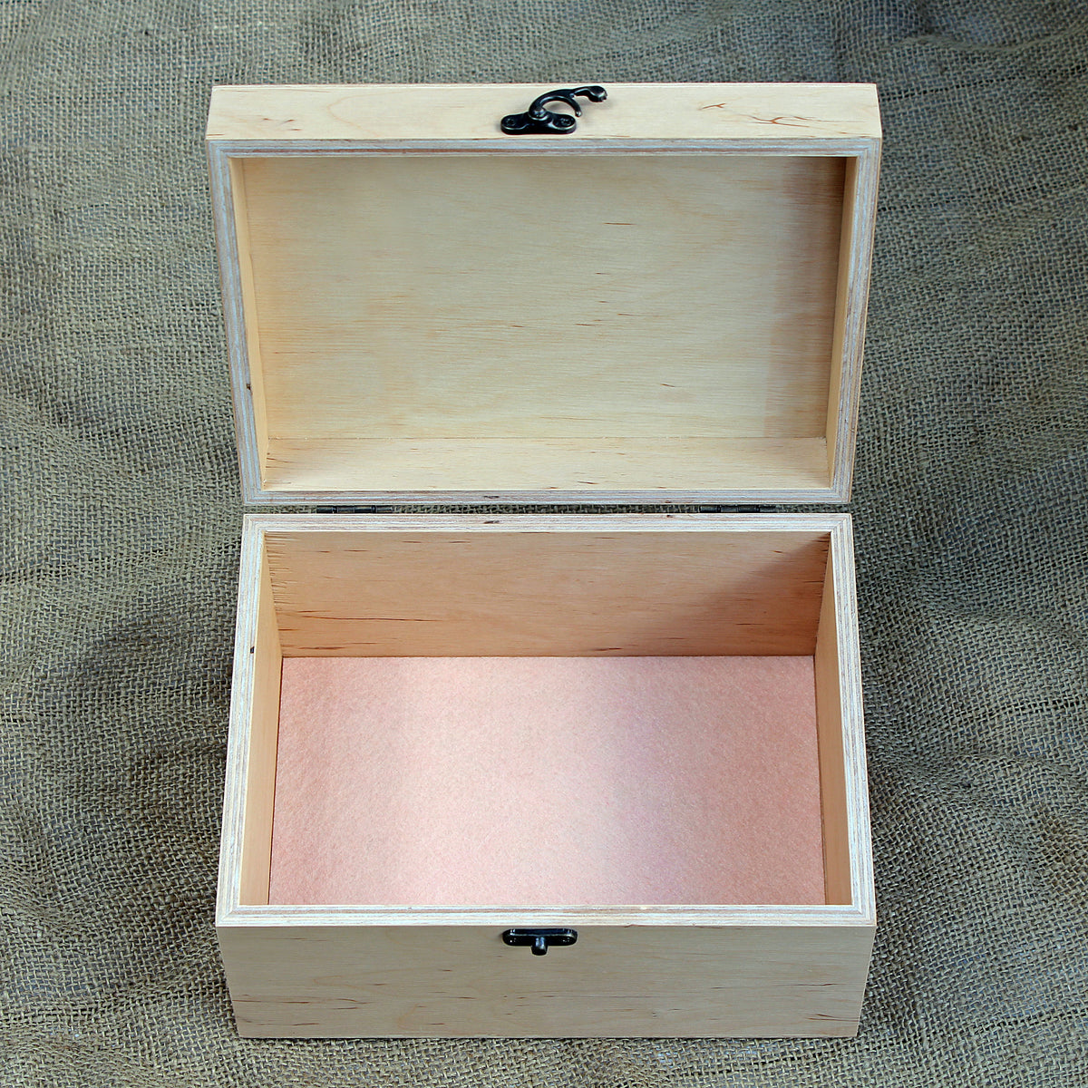 Personalized baby time capsule and wooden memory box