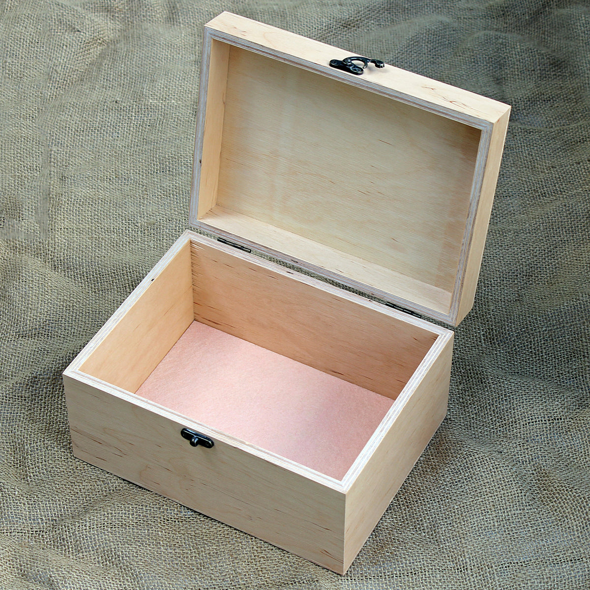 Wooden baby time capsule box with custom engraving